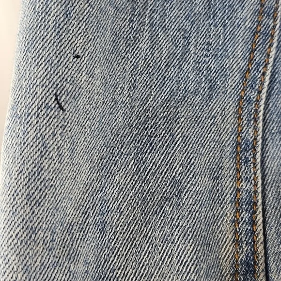 Floral Embroidered Denim Jacket with Butterfly Design - Picture 9 of 10